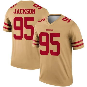 Youth Nike San Francisco 49ers Drake Jackson Gold Inverted Jersey - Legend