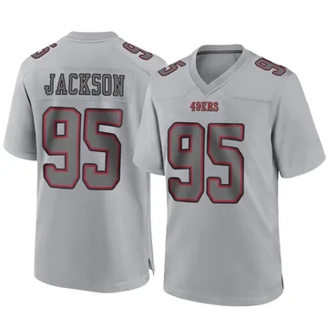 Youth Nike San Francisco 49ers Drake Jackson Gray Atmosphere Fashion Jersey - Game