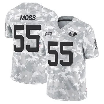 Youth Nike San Francisco 49ers Drew Moss Arctic Camo 2024 Salute to Service Jersey - Limited
