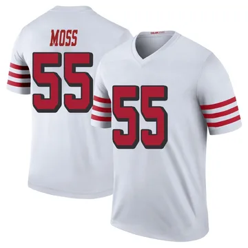 Youth Nike San Francisco 49ers Drew Moss White Color Rush Jersey - Legend