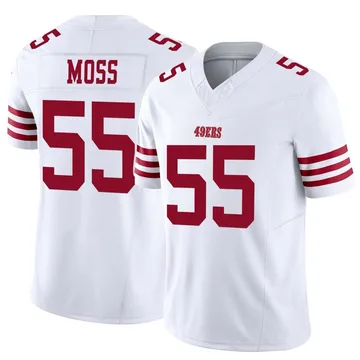 Youth Nike San Francisco 49ers Drew Moss White Vapor F.U.S.E. Jersey - Limited