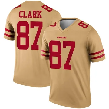 Youth Nike San Francisco 49ers Dwight Clark Gold Inverted Jersey - Legend
