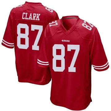 Youth Nike San Francisco 49ers Dwight Clark Red Team Color Jersey - Game