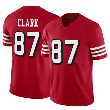 Youth Nike San Francisco 49ers Dwight Clark Scarlet Alternate Vapor F.U.S.E. Jersey - Limited