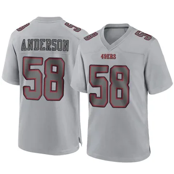 Youth Nike San Francisco 49ers Evan Anderson Gray Atmosphere Fashion Jersey - Game
