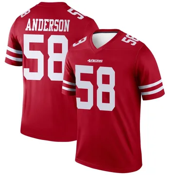 Youth Nike San Francisco 49ers Evan Anderson Scarlet Jersey - Legend