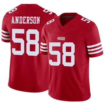 Youth Nike San Francisco 49ers Evan Anderson Scarlet Vapor F.U.S.E. Jersey - Limited