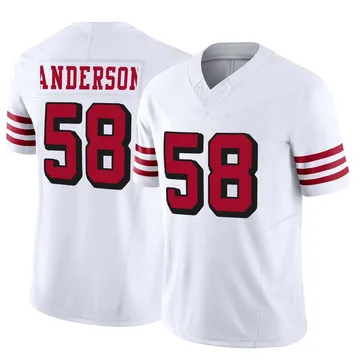 Youth Nike San Francisco 49ers Evan Anderson White Alternate Vapor F.U.S.E. Jersey - Limited