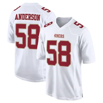 Youth Nike San Francisco 49ers Evan Anderson White Fashion Jersey - Game