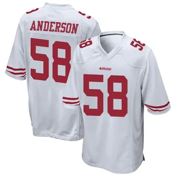 Youth Nike San Francisco 49ers Evan Anderson White Jersey - Game