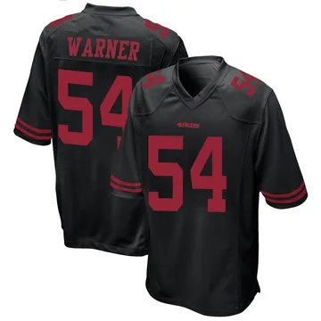 Youth Nike San Francisco 49ers Fred Warner Black Alternate Jersey - Game