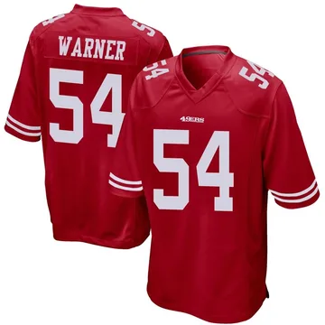 Youth Nike San Francisco 49ers Fred Warner Red Team Color Jersey - Game