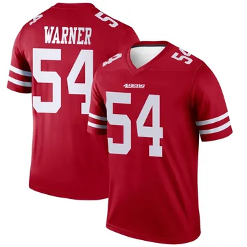 Youth Nike San Francisco 49ers Fred Warner Scarlet Jersey - Legend