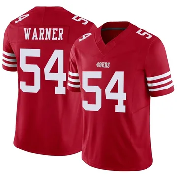 Youth Nike San Francisco 49ers Fred Warner Scarlet Vapor F.U.S.E. Jersey - Limited