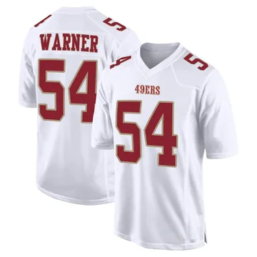 Youth Nike San Francisco 49ers Fred Warner White Fashion Jersey - Game