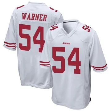 Youth Nike San Francisco 49ers Fred Warner White Jersey - Game