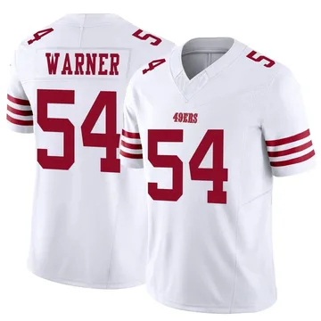 Youth Nike San Francisco 49ers Fred Warner White Vapor F.U.S.E. Jersey - Limited