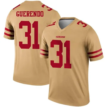 Youth Nike San Francisco 49ers Isaac Guerendo Gold Inverted Jersey - Legend