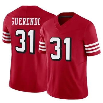 Youth Nike San Francisco 49ers Isaac Guerendo Scarlet Alternate Vapor F.U.S.E. Jersey - Limited
