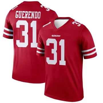 Youth Nike San Francisco 49ers Isaac Guerendo Scarlet Jersey - Legend