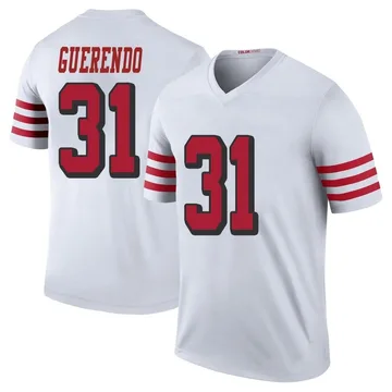 Youth Nike San Francisco 49ers Isaac Guerendo White Color Rush Jersey - Legend