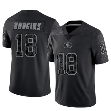Youth Nike San Francisco 49ers Isaiah Hodgins Black Reflective Jersey - Limited