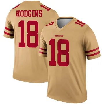 Youth Nike San Francisco 49ers Isaiah Hodgins Gold Inverted Jersey - Legend