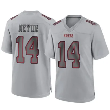 Youth Nike San Francisco 49ers Isaiah Neyor Gray Atmosphere Fashion Jersey - Game