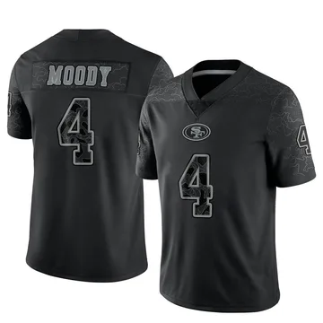 Youth Nike San Francisco 49ers Jake Moody Black Reflective Jersey - Limited