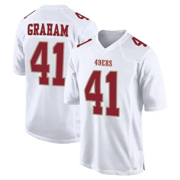 Youth Nike San Francisco 49ers Jalen Graham White Fashion Jersey - Game