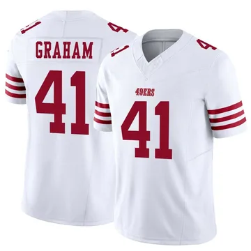 Youth Nike San Francisco 49ers Jalen Graham White Vapor F.U.S.E. Jersey - Limited