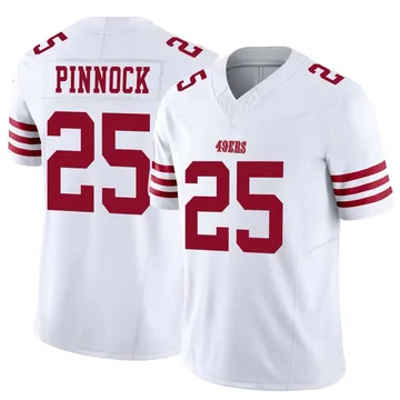 Youth Nike San Francisco 49ers Jason Pinnock White Vapor F.U.S.E. Jersey - Limited
