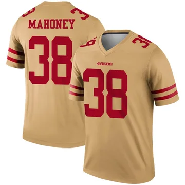 Youth Nike San Francisco 49ers Jaylen Mahoney Gold Inverted Jersey - Legend