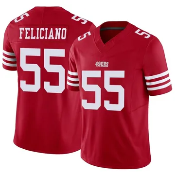 Youth Nike San Francisco 49ers Jon Feliciano Scarlet Vapor F.U.S.E. Jersey - Limited
