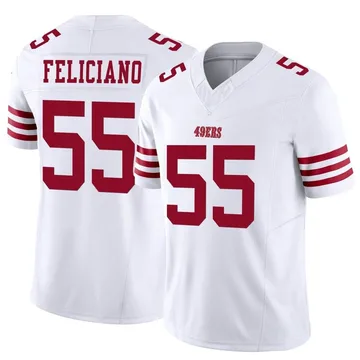 Youth Nike San Francisco 49ers Jon Feliciano White Vapor F.U.S.E. Jersey - Limited