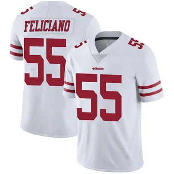 Youth Nike San Francisco 49ers Jon Feliciano White Vapor Untouchable Jersey - Limited