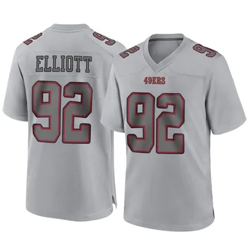 Youth Nike San Francisco 49ers Jordan Elliott Gray Atmosphere Fashion Jersey - Game