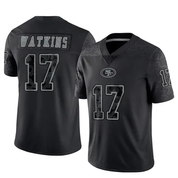 Youth Nike San Francisco 49ers Jordan Watkins Black Reflective Jersey - Limited