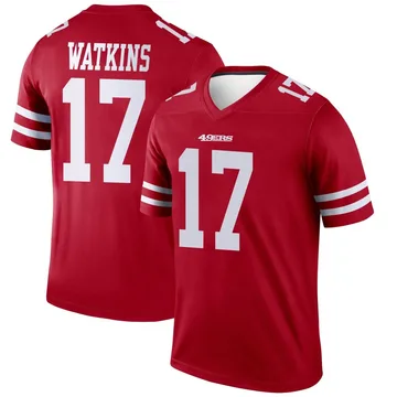 Youth Nike San Francisco 49ers Jordan Watkins Scarlet Jersey - Legend