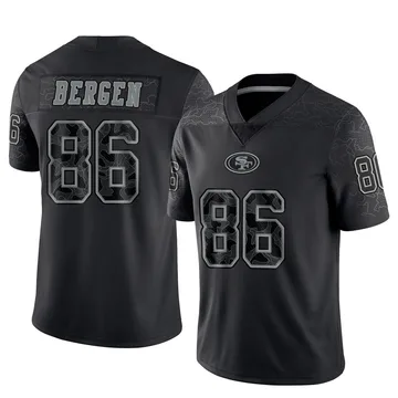 Youth Nike San Francisco 49ers Junior Bergen Black Reflective Jersey - Limited