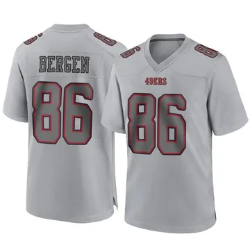 Youth Nike San Francisco 49ers Junior Bergen Gray Atmosphere Fashion Jersey - Game