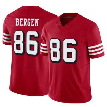 Youth Nike San Francisco 49ers Junior Bergen Scarlet Alternate Vapor F.U.S.E. Jersey - Limited
