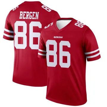 Youth Nike San Francisco 49ers Junior Bergen Scarlet Jersey - Legend