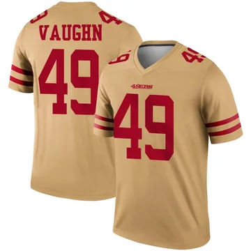 Youth Nike San Francisco 49ers Ke'Shawn Vaughn Gold Inverted Jersey - Legend