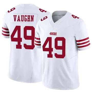 Youth Nike San Francisco 49ers Ke'Shawn Vaughn White Vapor F.U.S.E. Jersey - Limited