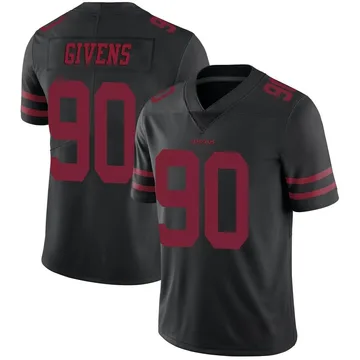 Youth Nike San Francisco 49ers Kevin Givens Black Alternate Vapor Untouchable Jersey - Limited