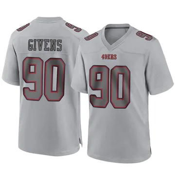 Youth Nike San Francisco 49ers Kevin Givens Gray Atmosphere Fashion Jersey - Game