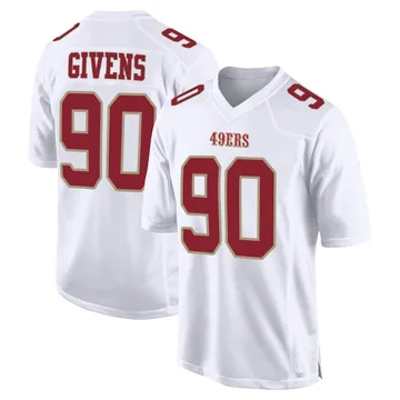Youth Nike San Francisco 49ers Kevin Givens White Fashion Jersey - Game