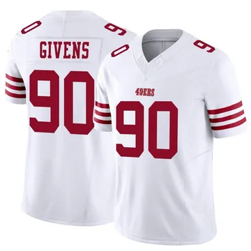 Youth Nike San Francisco 49ers Kevin Givens White Vapor F.U.S.E. Jersey - Limited