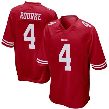 Youth Nike San Francisco 49ers Kurtis Rourke Red Team Color Jersey - Game
